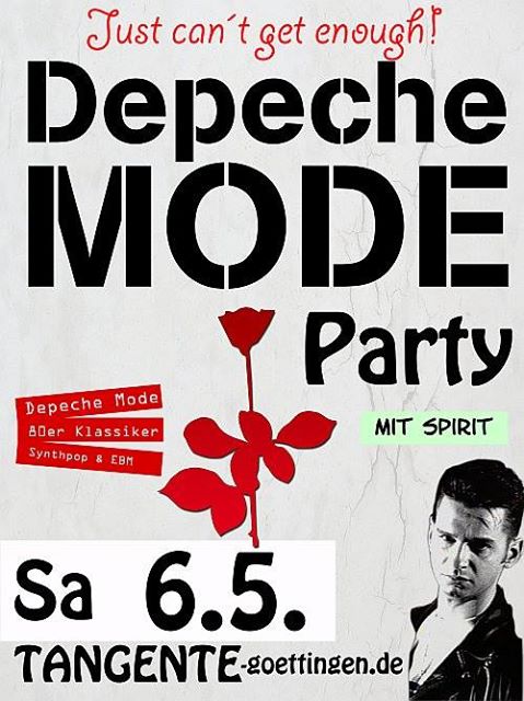 Flyer: Depeche Mode Party mit Spirit