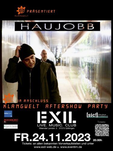 Flyer: Haujobb live im EXIL Göttingen 