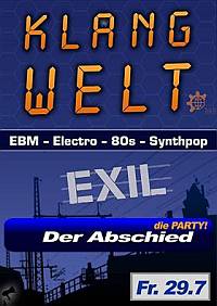 Flyer - letzte Klangwelt Party in der Prinzenstraße