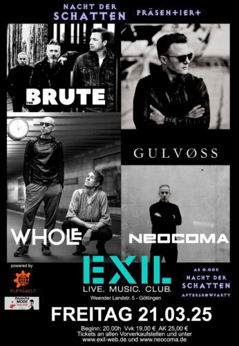 Plakat NEOCOMA – THE BRUTE – GULVOSS – WHOLE